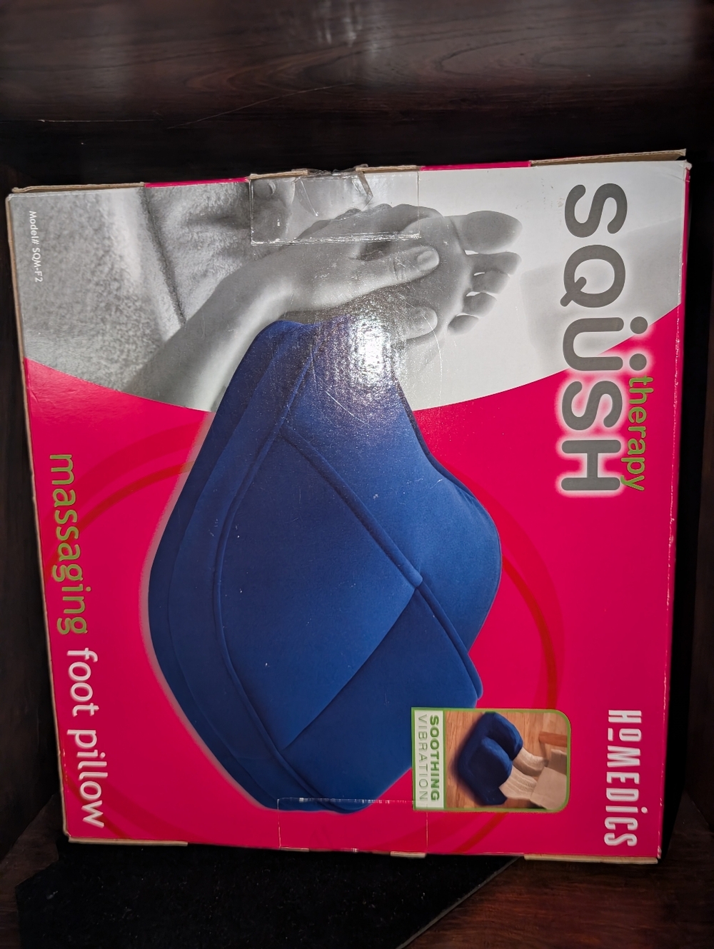 HoMedics Squish Therapy Massaging Foot Pillow - Blue - Picture 2 of 2